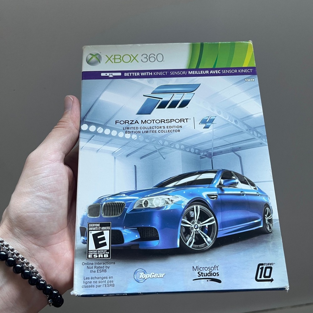 Forza Motorsport 4 Limited Collector's Edition Xbox 360 SteelBook Top Gear Book